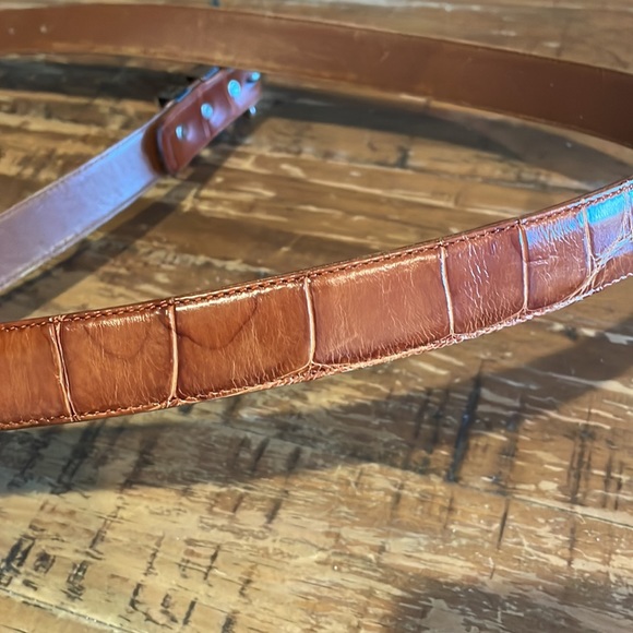 Curious George Vintage Sterling Silver and Alligator Belt Size 40. - Picture 6 of 6